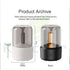 MAGICKK 120ml Essential Oil Diffuser, Aroma Ultrasonic Nebulizing Cool Mist Humidifier, USB Power Supply,Waterless