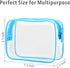 PACKISM TSA Approved Toiletry Bag - Clear Waterproof Makeup Bag, Travel Cosmetic Organizer for Women, 3 Pack