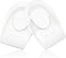 Gel Silicone Heel Cups/Pads - 2 Pack, Heel Lifts for Achilles Tendonitis, Plantar Fasciitis, Foot Pain Relief