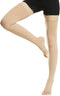 Beister 1 Pair Medical Open Toe Thigh High Compression Stockings, Firm 20-30 mmHg Graduated Support for Varicose Veins,