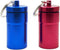 FAYALA Aluminum Waterproof Pill Case Bottle, 2 Packs Large Pill Box for Medicine, Metal Keychain Holder for Travel