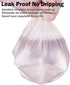 H&W 240 Counts Strong 0.5 Gallon Mini Trash Bags for Small Trash Can, Fit 2 Liters or Less, Desktop Trash Bin (6 Rolls,