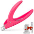 Pink Adjustable Artificial Acrylic Fake Nail Clipper, False Nail Tip Trimmer for Salon Home Manicure Pedicure