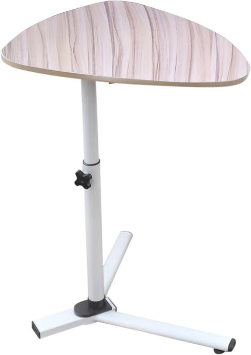 HEVIRGO Modern Triangle Stand Adjustable Height 360 Degree Rotatable Bedside Table Lifting Moveable