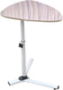 HEVIRGO Modern Triangle Stand Adjustable Height 360 Degree Rotatable Bedside Table Lifting Moveable