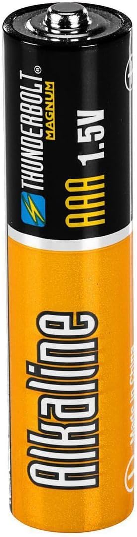 Thunderbolt Long-Lasting AAA Alkaline Batteries by