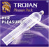 Pack 3 Pack 4 Trojan Pleasure Lubricated Premium Latex Condoms - ct