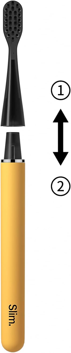 i4 i4 Pack 3, MIPOW Brush GO Replacement Brush Heads Compatible with Slim Pro Electric Toothbrush Soft Bristles, Deep