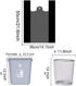 200 Counts Super Thick Small Trash Bags, 4 Gallon Black for Kitchen, Office, Travel, Home Garbage Bags