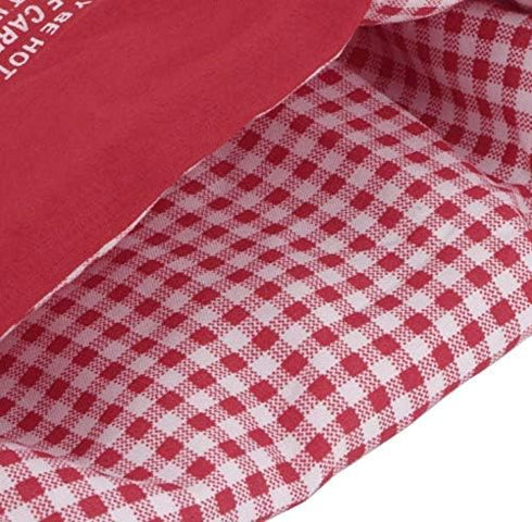 UPSTORE 4PCS 4 Red Microwave Potato Bags Reusable Baked Bag Potato Microwave Baking Pouches for Potato Pouch Cooking