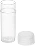 SOUJOY 200 Pieces Small Pill Bottle, 5ml Plastic Sample Bottle, Clear Tiny Travel Tubes for Storage