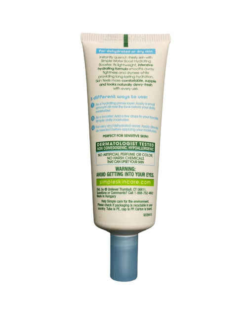 Simple Water Boost Hydrating Booster for Dry Sensitive Skin, 0.85 fl oz (Pack of 2)