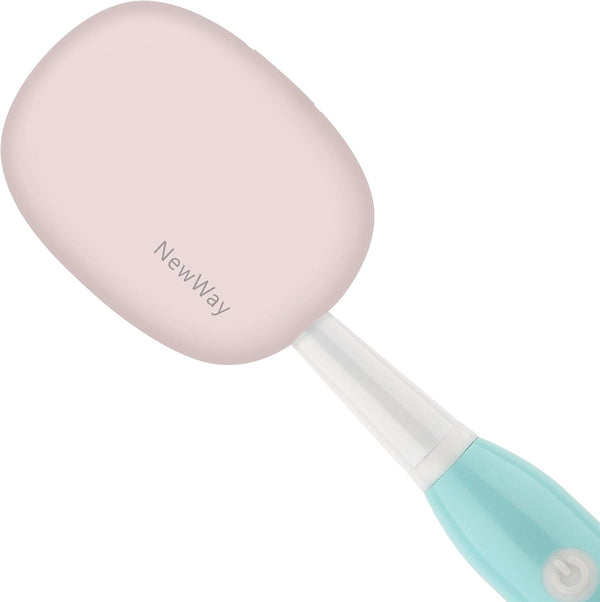 NewWay Pink Mini Toothbrush Cover, Rechargeable Travel Toothbrush Case with Holder for Household and Business Trip