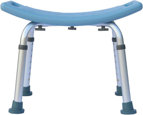 XIAOSENLIN 450lbs 7 Blue Shower Chair Shower Stool Bath Seat Chair Bathroom Chair, Levels Height Adjustable Bath Bench
