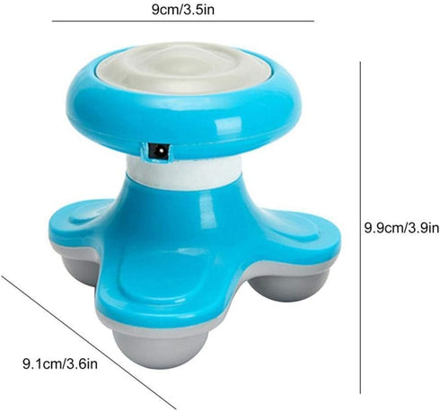 TYTOGE Electric Handled Wave Vibration Massager Body Massager Mini Electric Massager (English Blue)