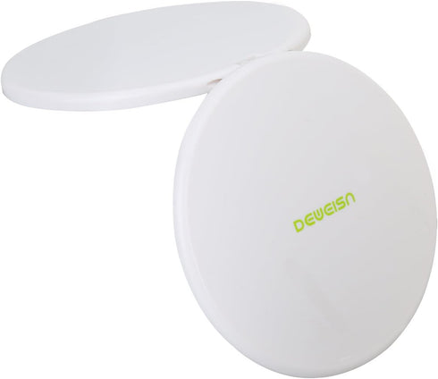 deweisn Magnifying Compact Cosmetic Mirror, Elegant Pocket Makeup Mirror with 10x Magnification and 1x True View