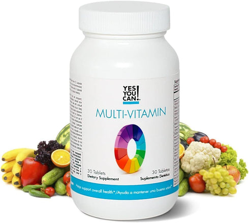 Yes You Can! Daily Multivitamins for Men and Women - Supports Overall Health & Well-being, Antioxidants, 30 Tablets - 1
