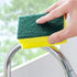 Multifunction Scrub Sponge, Green 10 pcs, Protects Nails and Fingers, Removes Tough Stains and Grease