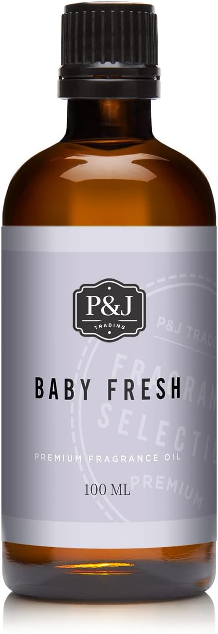 P&J Trading Baby Fresh Scented Oil, 100ml, Fragrance Oil for Candle Making, Soap Making, Diffuser Oil.