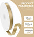 5/8" x 100 Yards Champagne Gold Satin Ribbon - Silk Ribbon with Spool for Gift Wrapping, Crafts, Wedding Decorations