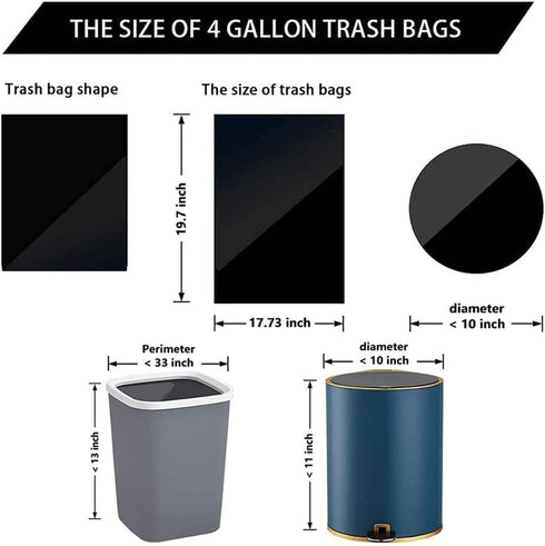 HPLRZXI 60 count 4 2 5 Pack Tear-Free Gallon Trash Bag with Drawstring + pairs Kitchen Dishwashing Gloves + Cleaning