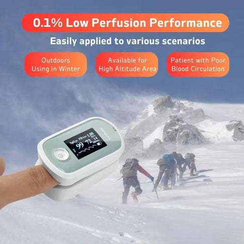 Koshna SpO2 Fingertip Pulse Oximeter with Respiration Rate Monitor, Advanced Sensor Technology for Precise & Stable
