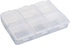 WsjiaboFux White Pills Organizer 6 Cells Empty Box Braille Weekly Case for Travel