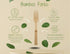 Bamboo Disposable & Compostable Forks - 6.7" Eco-Friendly Utensils, 100 Pack (Forks)
