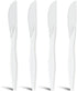 Perk Plastic Knife, Medium-Weight, White by Perk