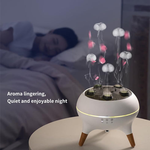 hwnguJ 250ML 7 4/8H Setting Upgrade Dynamic Jellyfish Diffuser, Cool Mist Humidifier with Color-Changing Lights, Smoke