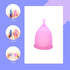 Set 12 Reusable Menstrual Cup - The Most Reliable Medical Grade Silicone Period Cups - Comfortably use for Hours (Small