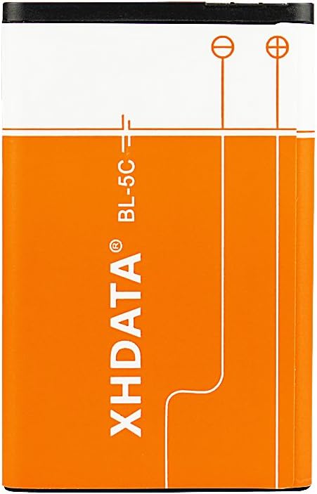 BL-5C Battery 3.7V 1500mAh Rechargeable Battery, Large Capacity for Home Radio (2 Pieces)