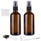 Hydior Amber Glass Spray Bottles for Essential Oils, 4oz Fine Mist Spray Bottle 2 Pack