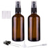 Hydior Amber Glass Spray Bottles for Essential Oils, 4oz Fine Mist Spray Bottle 2 Pack