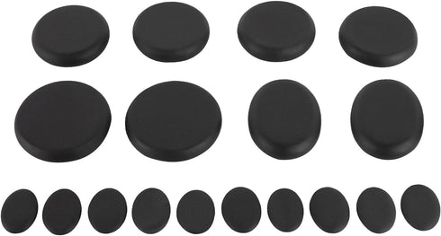Set, 16Pcs Set Hot Stones Massage Natural Basalt Hot Stones w/Heating Box, Essential Massage Stones Portable
