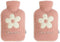 SKUZA Hot Water Bottle, Winter Winter Portable Hot Water Bottle Pink Super Soft
