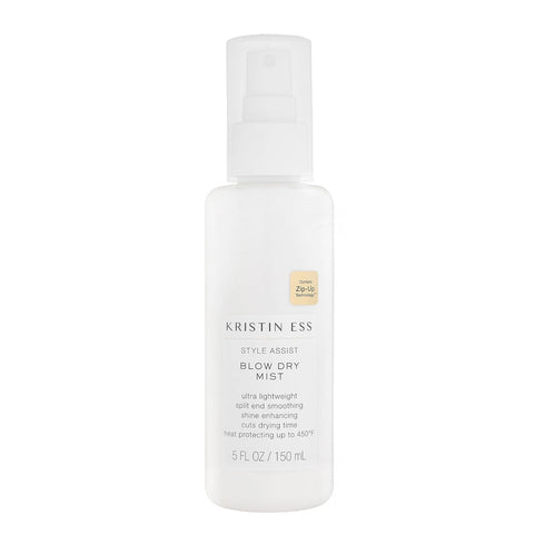 Kristin Ess Style Assist Blow Dry Mist, Heat Protectant Spray for Hair, Anti-Humidity Frizz Control, Sulfate Free
