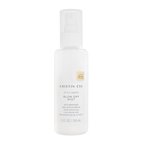Kristin Ess Style Assist Blow Dry Mist, Heat Protectant Spray for Hair, Anti-Humidity Frizz Control, Sulfate Free