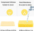 METUUTER 12-Count Cleaning Scrub Sponge- Compressed Cellulose Sponges Non-Scratch Natural Sponge for Kitchen Bathroom Cars, Funny Cut-Outs DIY by METUUTER