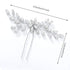 Unicra Bride Wedding Crystal Hair Pins, Bridal Hair Accessories for Women and Girls, Silver