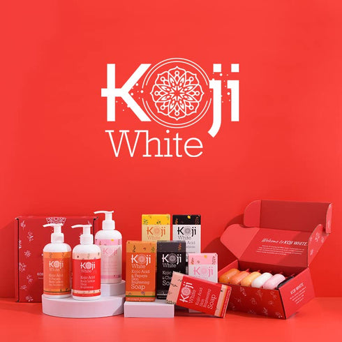 Koji White Kojic Acid Skin Brightening Body Wash, 10.82 Fl oz