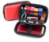 Small Protective Hard Shell Diabetic Travel Case, Organizer Bag for Testing Supplies, Red