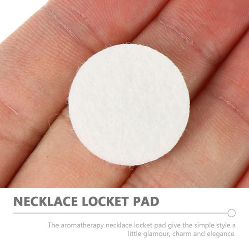 Ciieeo Aroma Diffuser Air Diffuser Replacement Pads 100pcs Felt Pads for Diffuser Necklace, Bracelet, Car, White