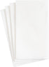 Caspari Paper Linen Solid Guest Towel Napkins in White - Four Packs