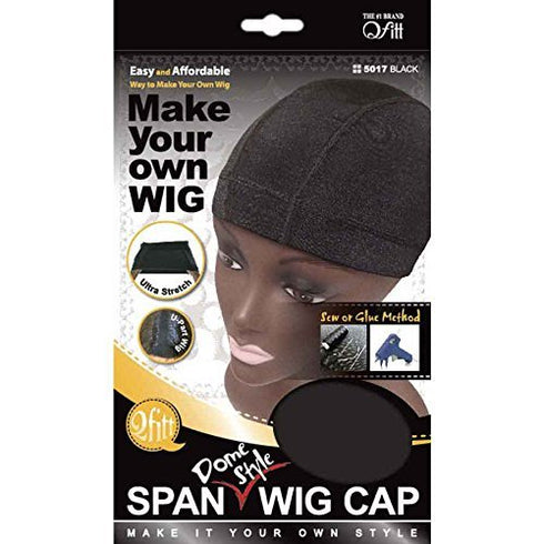 Qfitt Spandex Dome Style Ultra Stretch Wig Cap, 6 Pack, #5017