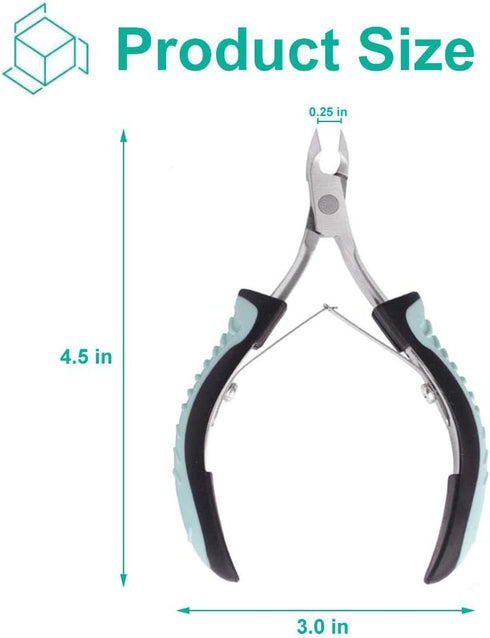 IVON Non-Slip Professional Cuticle Trimmer, Stainless Steel Nipper Cutter