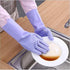 Silicone Dishwashing Gloves, Pet Grooming Rubber Scrubbing Gloves, Sponge Cleaning Brush for Housework