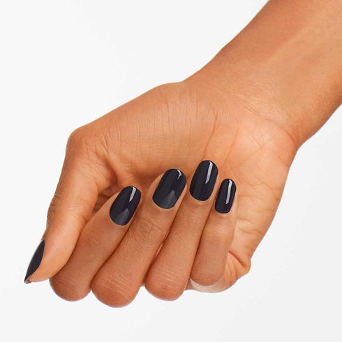 OPI Nail Lacquer Nail Polish, Opaque Dark Blue Green Crème, Vegan, Fast Drying