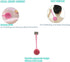 Silicone Body Scrubber, Long Handle Back Scrubber for Shower, Body Brush Shower Scrubber for Exfoliating