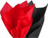 PMLAND Gift Wrapping Tissue Paper - Black and Red, 20 Inches x 26 Inches, 60 Sheets